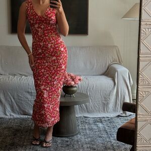 AFRM Strawberry Dress